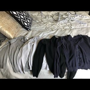 FOUR cardigan sweaters